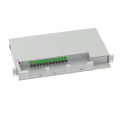 12 Core Swing Patch Panel Optisch Verdeelframe 19 Inch SC APC Type Glasvezelapparatuur nr.