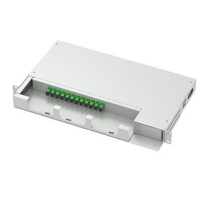 12 Core Swing Patch Panel Optisch Verdeelframe 19 Inch SC APC Type Glasvezelapparatuur nr.