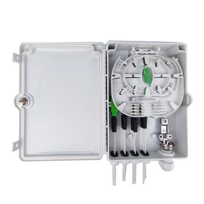 Wandstaaf montage glasvezel distributie doos voor netwerk FTTH IP65 buiten 8 kernen