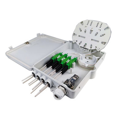 Wandstaaf montage glasvezel distributie doos voor netwerk FTTH IP65 buiten 8 kernen