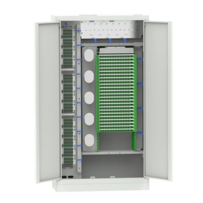Grijzige 19 inch SC/FC binnenraam met opstaande optische glasvezel