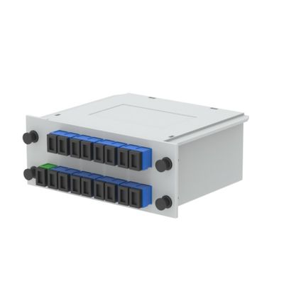 Grijzige 19 inch SC/FC binnenraam met opstaande optische glasvezel