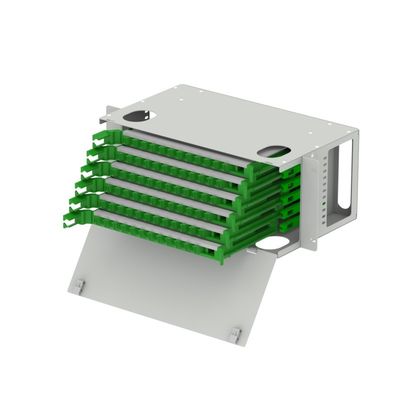 12-144 kerncapaciteit 19-inch patch panel gemaakt van koudgewalst staal voor glasvezel apparatuur