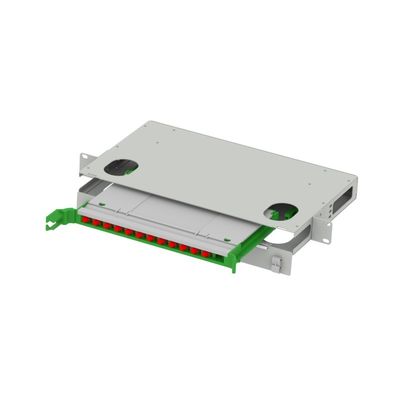 12-144 kerncapaciteit 19-inch patch panel gemaakt van koudgewalst staal voor glasvezel apparatuur