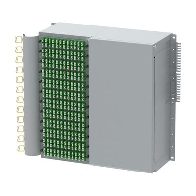 576 Kernen Hoge dichtheid Flip Down 19 inch glasvezel patch panel voor bekabeld LAN-netwerk