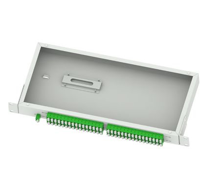 5 Tijd 19 inch LC APC Type Fiber Optic Splitter Panel voor FTTX Network Solutions