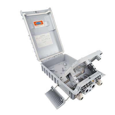 PC ABS materiaal vezelverspreidingsdoos voor 16 kernen FTTH-toegang in wandstaaf montage