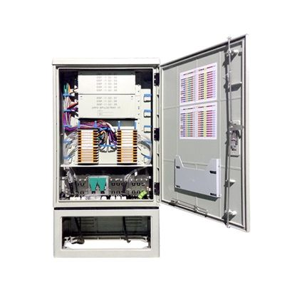 288 Capaciteit FDC IP65 Buitenaardse glasvezelverspreidingskast voor telecomnetwerken FTTX 10