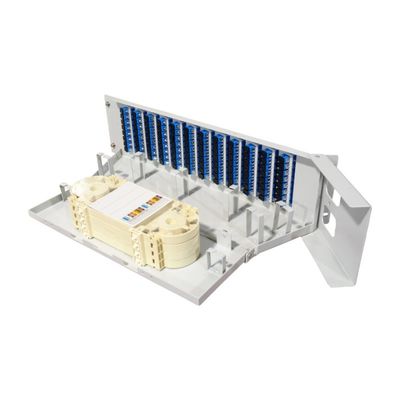 5 Time Gray 96cores 19 inch Flip down Fiber optic patchpanel voor optische apparatuur
