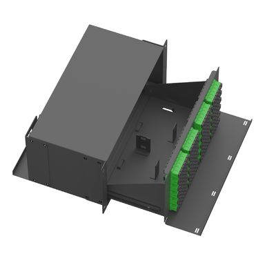Zwart suboptisch distributieframe met hoge dichtheid