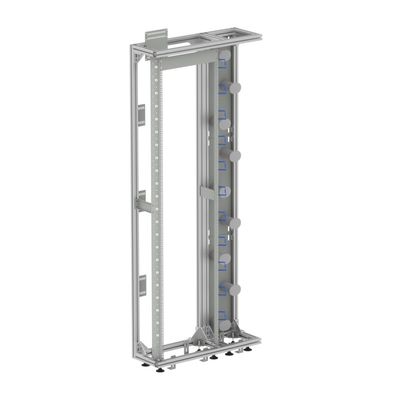 FTTH 19 inch zilver/grijs open rek aluminium profiel glasvezel distributie frame ODF