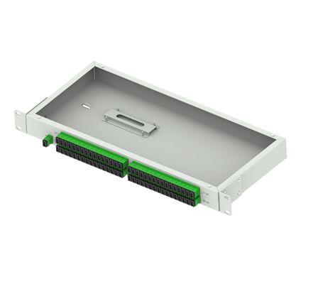 ODN-netwerk 19 inch APC-type glasvezel splitter paneel voor 1U hoogte datacenter FTTX