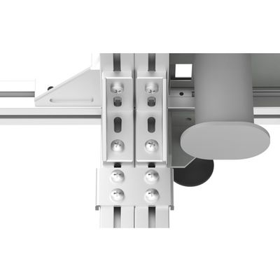 FTTH 19 inch zilver/grijs open rek aluminium profiel glasvezel distributie frame ODF