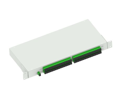 ODN-netwerk 19 inch APC-type glasvezel splitter paneel voor 1U hoogte datacenter FTTX