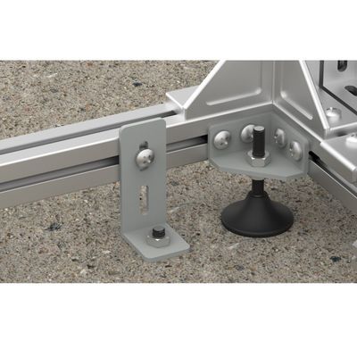 FTTH 19 inch zilver/grijs open rek aluminium profiel glasvezel distributie frame ODF