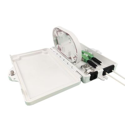 Netwerkdistributietoegang Outdoor FTTH IP65 Fiber Optic Termination Box 2 Cores PC ABS