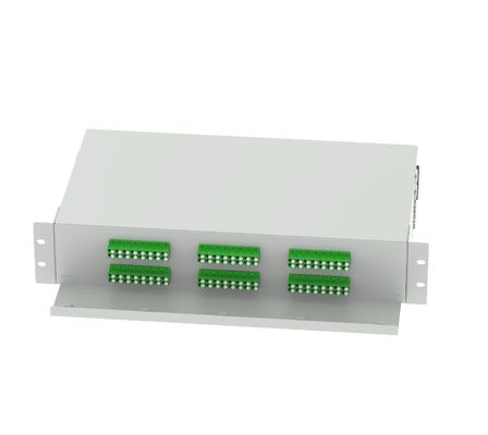 5 LC APC 48 poorten 19 inch glasvezel patch panel voor ODN netwerk FTTH toepassingen
