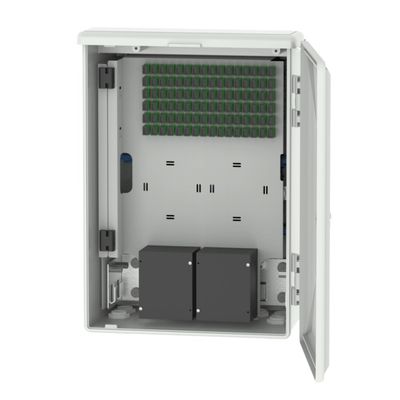 Grijs 96 Core Outdoor FTTH SC Fiber Optic Terminal Box Netwerk Fiber Distribution Boxes