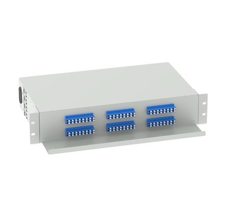 Suboptisch distributieframe 48 poorten 19 inch LC UPC patch panel voor netwerk FTTH Best
