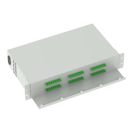 FC APC optische distributieframe 48 poorten 19 inch patch panel ideaal voor FTTX en netwerk