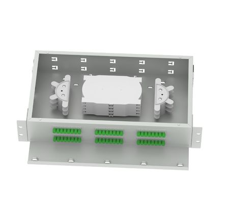 FC APC optische distributieframe 48 poorten 19 inch patch panel ideaal voor FTTX en netwerk