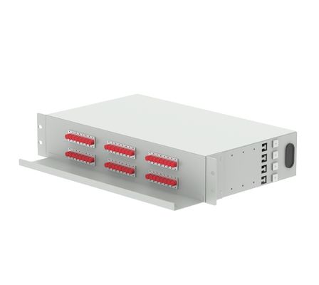 5 19 inch patch panel 48 ports FC UPC optische distributieframe voor FTTX toepassingen
