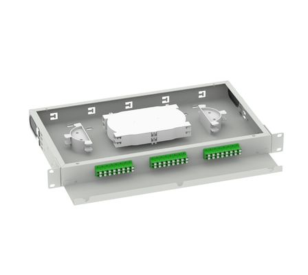 19 inch suboptisch distributieframe LC APC 24 ports patch panel gebruikt voor FTTX-netwerk
