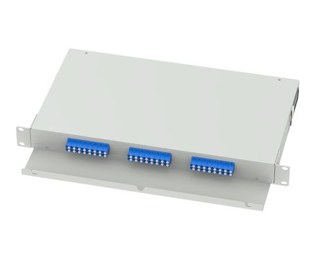 Beste 19 inch LC UPC optische distributieframe 24 poorten voor netwerk- en FTTH-netwerken