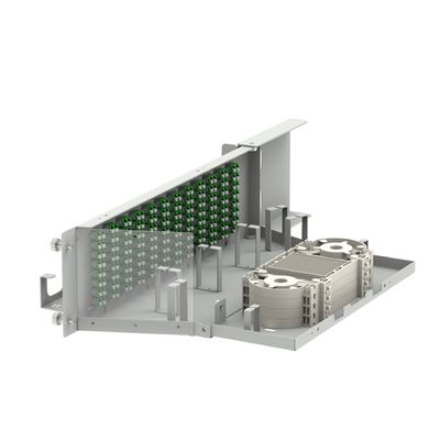 19 inch glasvezel apparatuur LC APC Type 96 Cores Swing optische patchpanel met 5 Tijd