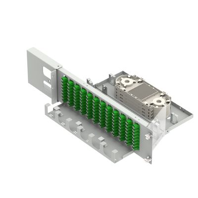 19 inch glasvezel apparatuur LC APC Type 96 Cores Swing optische patchpanel met 5 Tijd