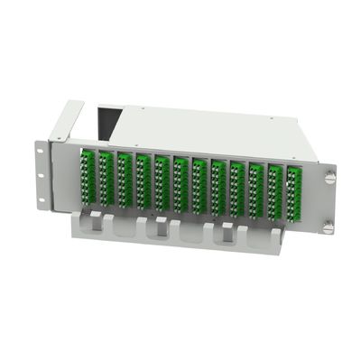 19 inch glasvezel apparatuur LC APC Type 96 Cores Swing optische patchpanel met 5 Tijd