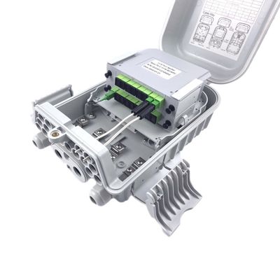 16 poort FTTH glasvezel terminal box IP65 Wall Pole Mount Outdoor Cages voor FTTx