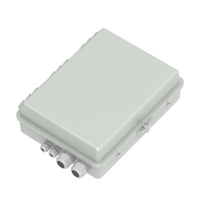 Grijze 4-poort glasvezel distributie doos IP65 waterdicht voor buiten in netwerk model