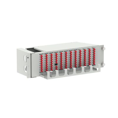 19 inch glasvezelapparatuur-UPC Type 96 Cores Swing Optical Patchpanel voor netwerk ODN