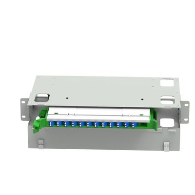 Indoor Application LC Type 24 Ports Optical Fiber Distribution Patchpanel voor datacenters