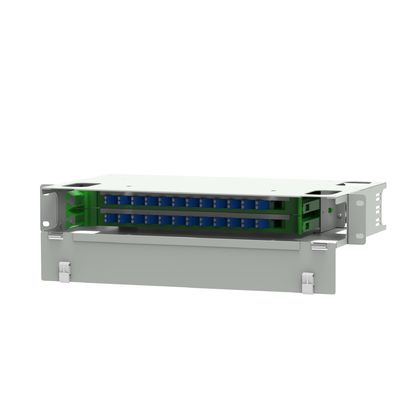 Indoor Application LC Type 24 Ports Optical Fiber Distribution Patchpanel voor datacenters