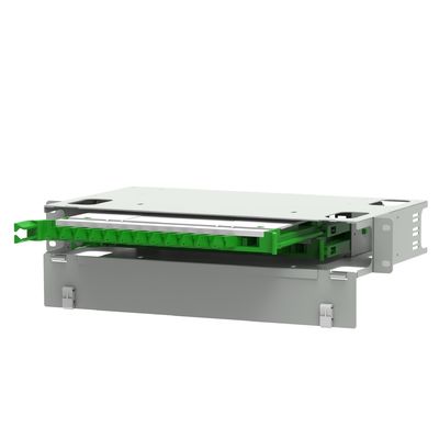 24 Port-optisch glasvezelverspreidingspatchpaneel E2000 Type voor netwerk-ODN en datacenters