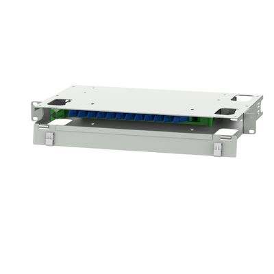 12 poort E2K type glasvezel patch panel met 5 en witte kleur