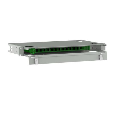 5 Tijd 12-poort SC-type glasvezel distributie patchpanel voor duurzame FTTX toepassingen