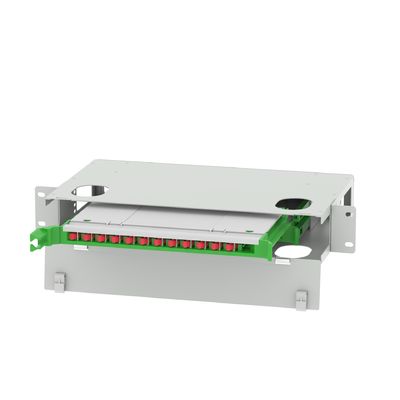 Datacentrum 24 Port FC Type Glasvezel Distributie Patchpanel Glasvezel Apparatuur FTTX