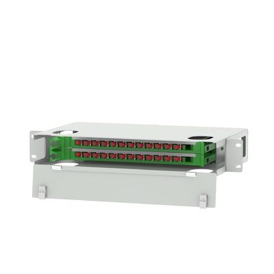 Datacentrum 24 Port FC Type Glasvezel Distributie Patchpanel Glasvezel Apparatuur FTTX