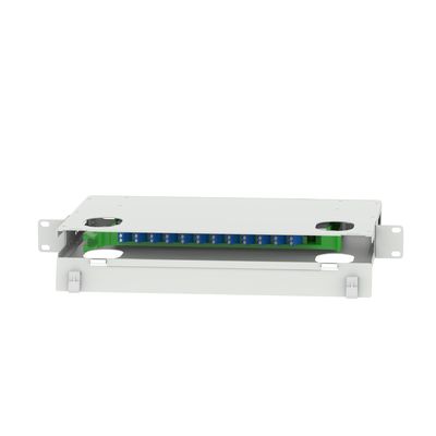 Goedkope GRAY LC Type 12 Ports Glasvezel Distributie Patchpanel voor Data Center