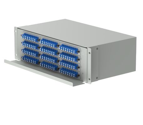 Datacenter LC Type 192 poorten Glasvezel Distributie Patchpanel Glasvezel apparatuur WIT