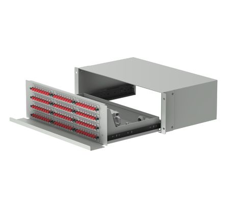 FC-type 96-poorten-optische glasvezelverspreidingspatchpanel voor netwerk in FTTX-datacenters