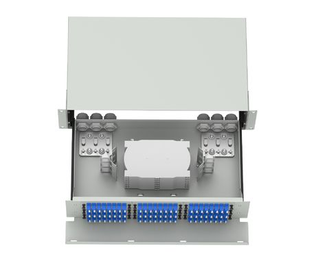 Capaciteit Suboptische distributieframe met 144 poorten in ZWART