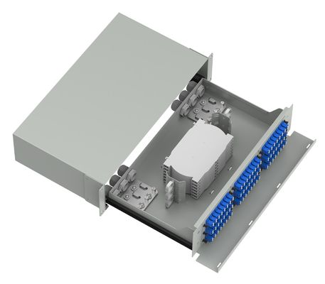 Capaciteit Suboptische distributieframe met 144 poorten in ZWART