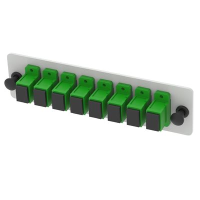 Zwart 48-poort SC Type 2U Fiber Distribution Patchpanel voor datacentertoepassingen