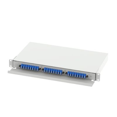5 LC-type 1U 48-poort-optische glasvezelverspreidingspatchpanel voor FTTX-LC-connectortype