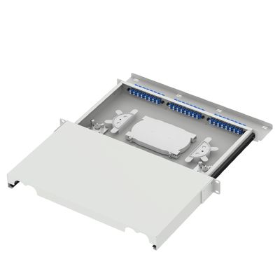 5 LC-type 1U 48-poort-optische glasvezelverspreidingspatchpanel voor FTTX-LC-connectortype