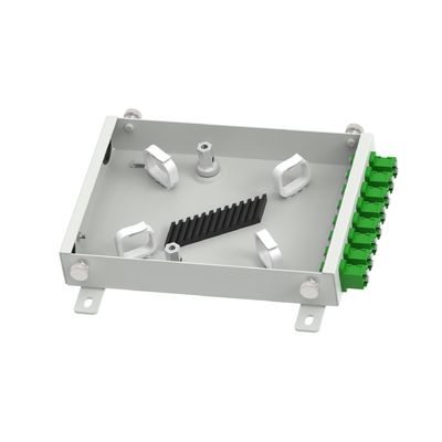8 Cores Fiber Optic Terminal Box voor netwerk- en FTTH-distributie in koudgewalst staal